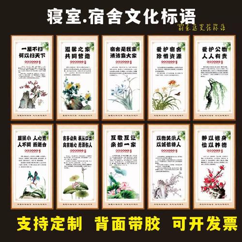 宿舍文化之魂 文明礼仪标语挂画的装饰艺术与深层价值